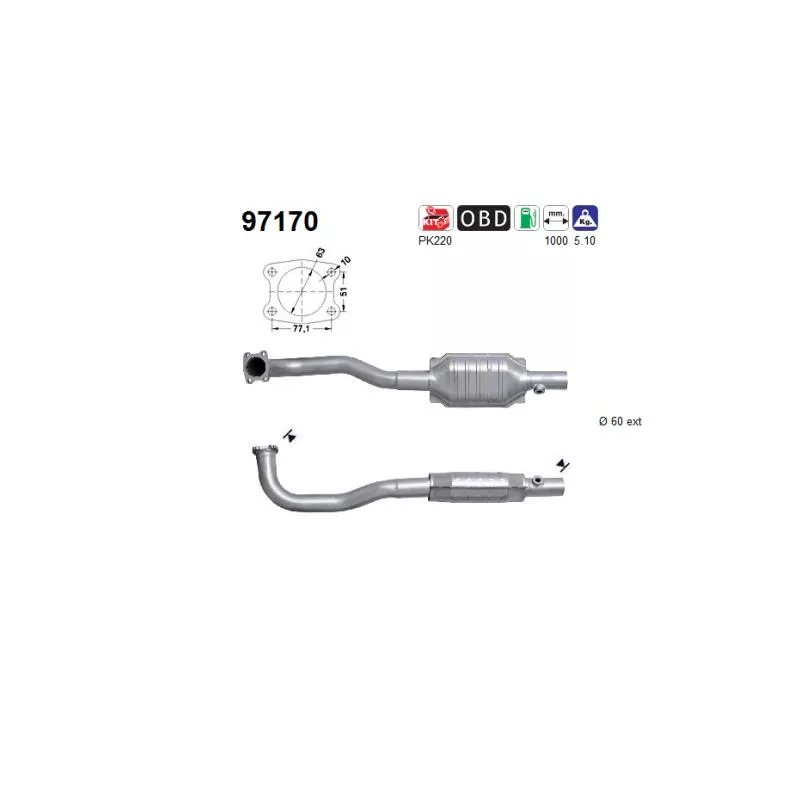 Catalyseur AS 97170
