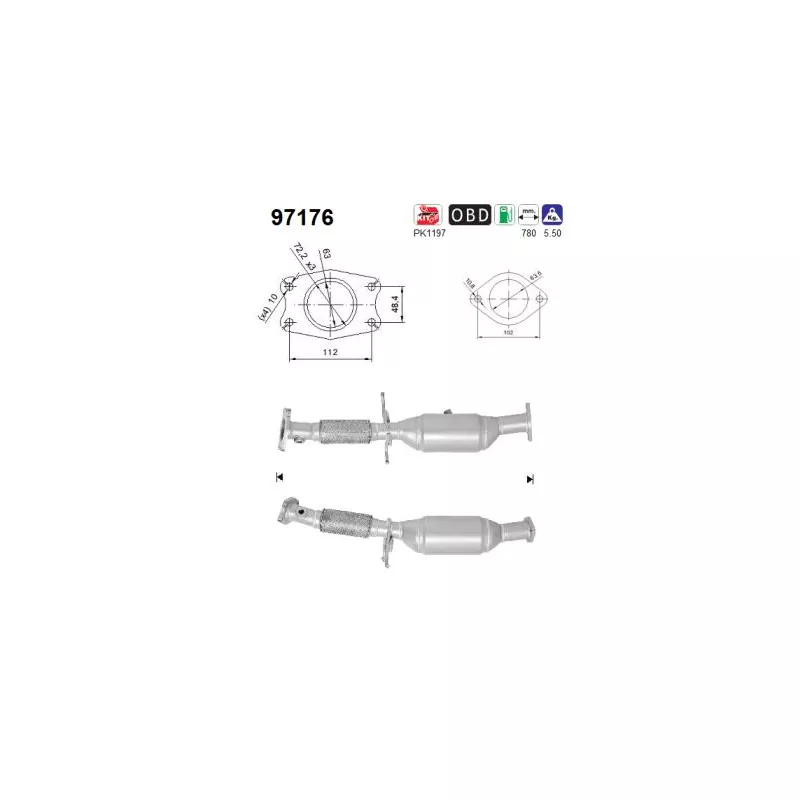 Catalyseur AS 97176