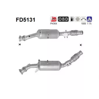 Filtre à particules / à suie, échappement AS FD5131