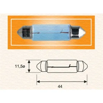 Ampoule, feu éclaireur de plaque MAGNETI MARELLI 009461200000