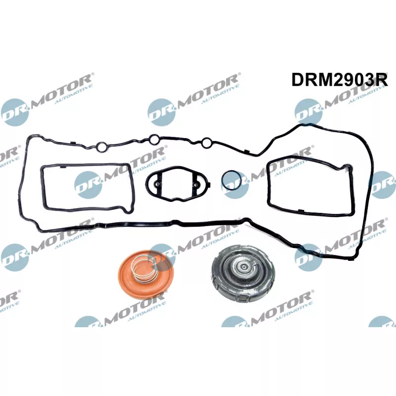 Jeu de joints d'étanchéité, couvercle de culasse Dr.Motor DRM2903R