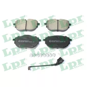 Jeu de 4 plaquettes de frein avant LPR 05P2254A