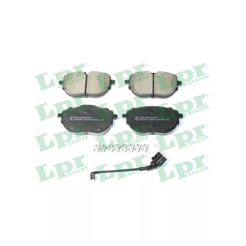 Jeu de 4 plaquettes de frein avant LPR 05P2254A