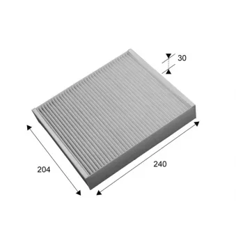 Filtre, air de l'habitacle VALEO 715658
