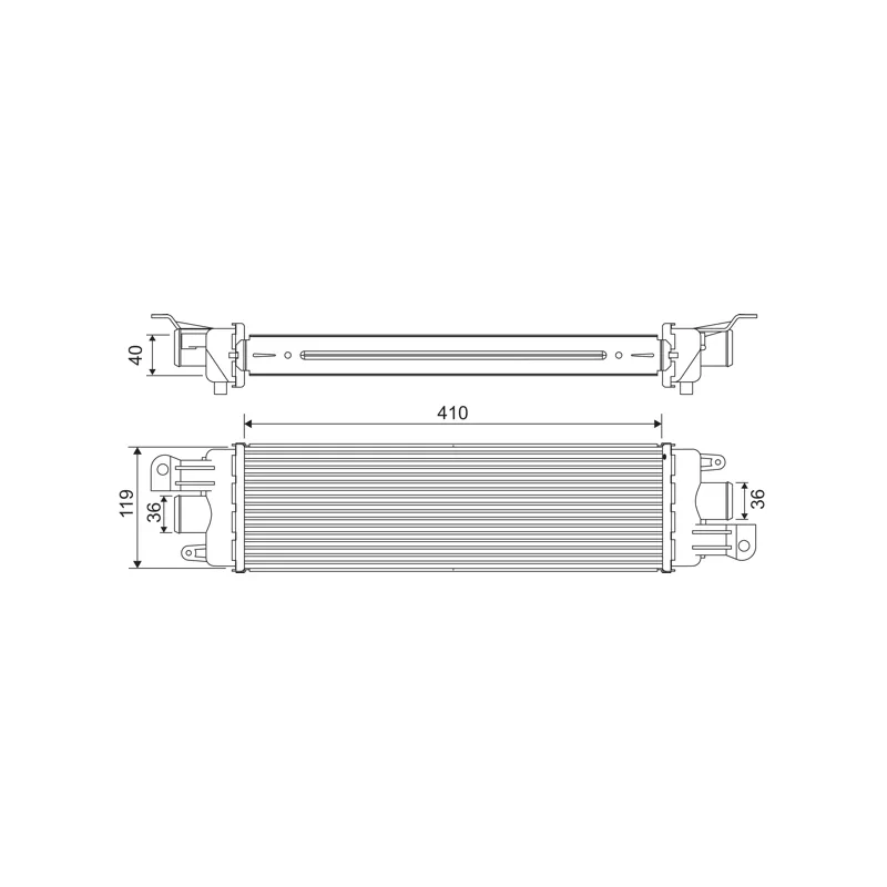Intercooler, échangeur VALEO 818229