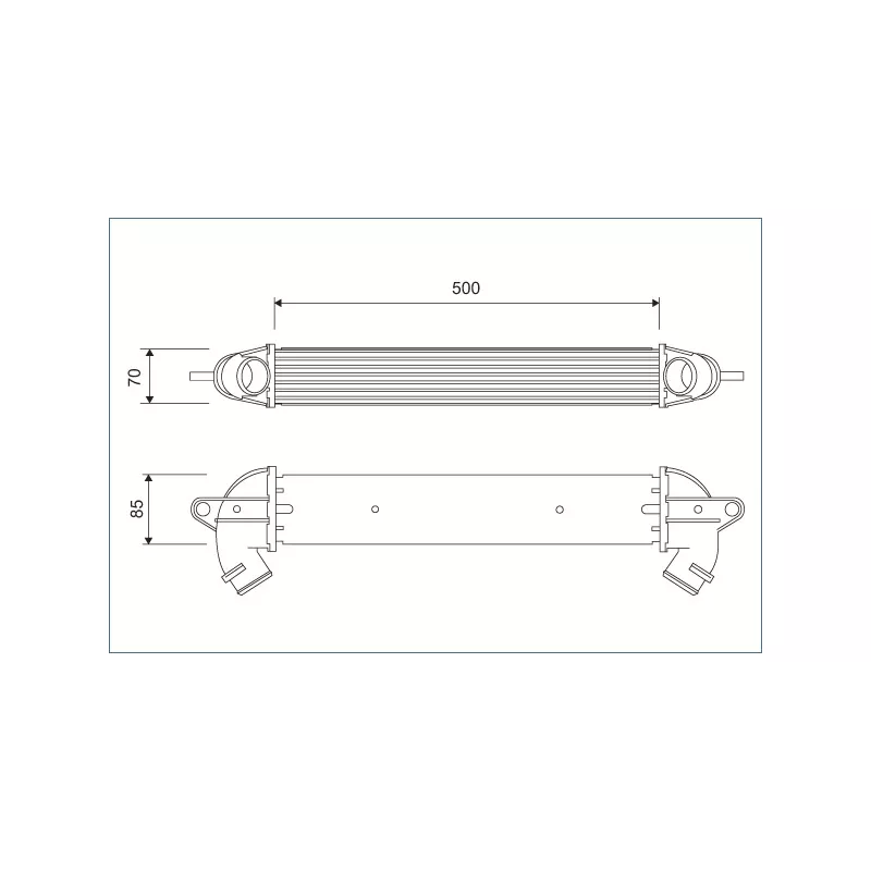 Intercooler, échangeur VALEO 818711