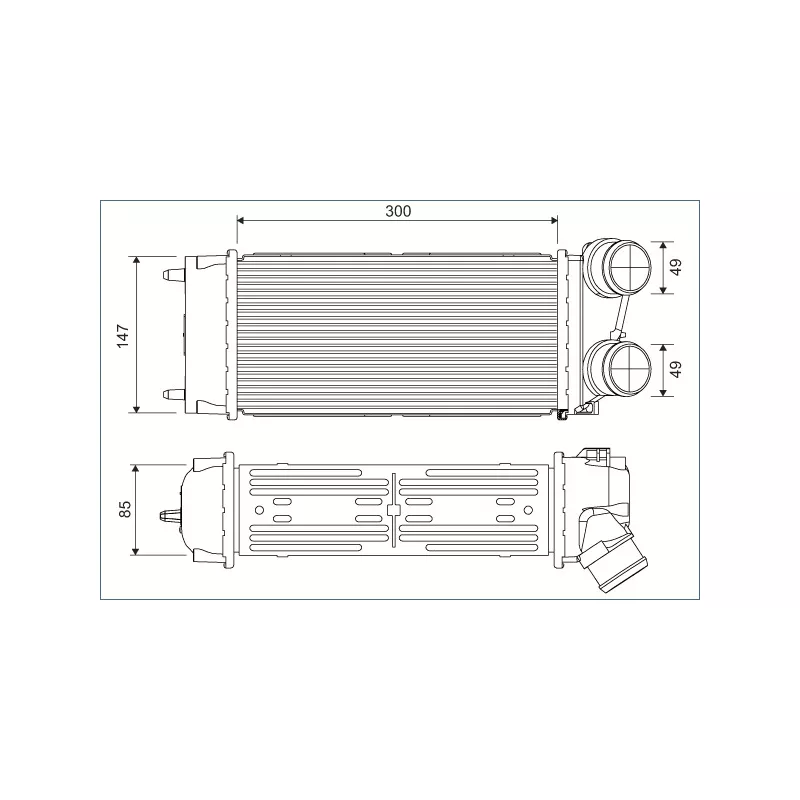 Intercooler, échangeur VALEO 817845