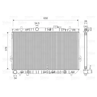 Radiateur, refroidissement du moteur VALEO 701206