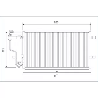 Condenseur, climatisation VALEO 810907