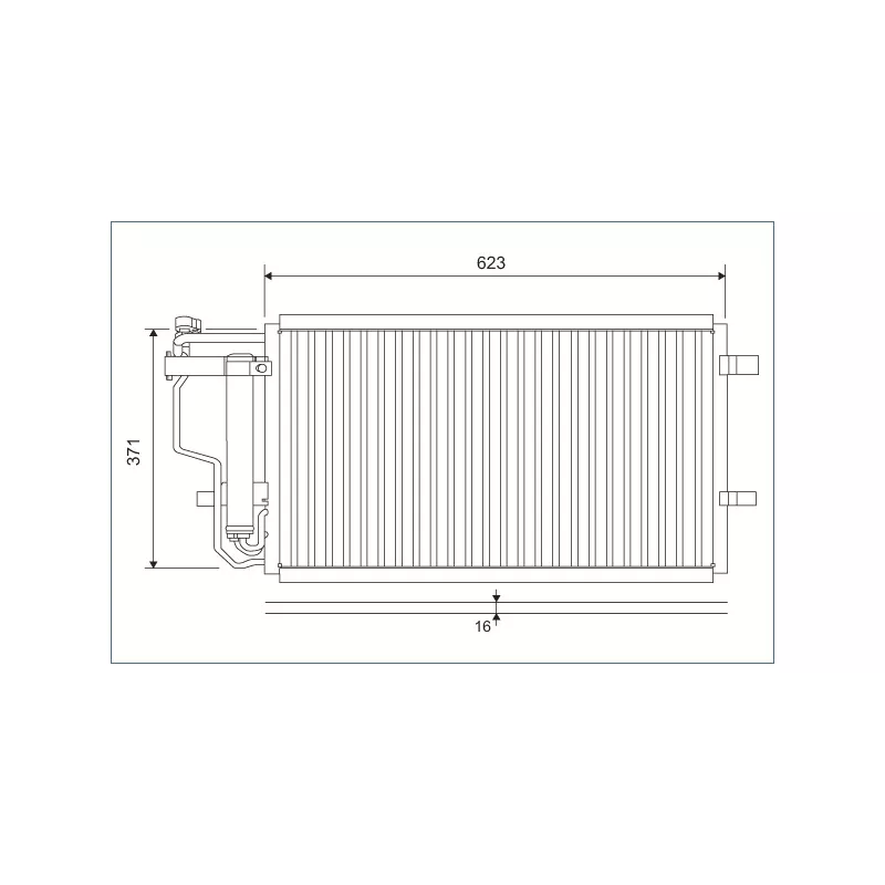 Condenseur, climatisation VALEO 810907