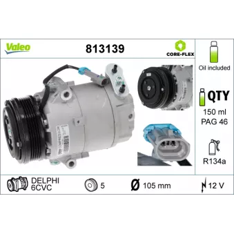 Compresseur, climatisation VALEO 813139