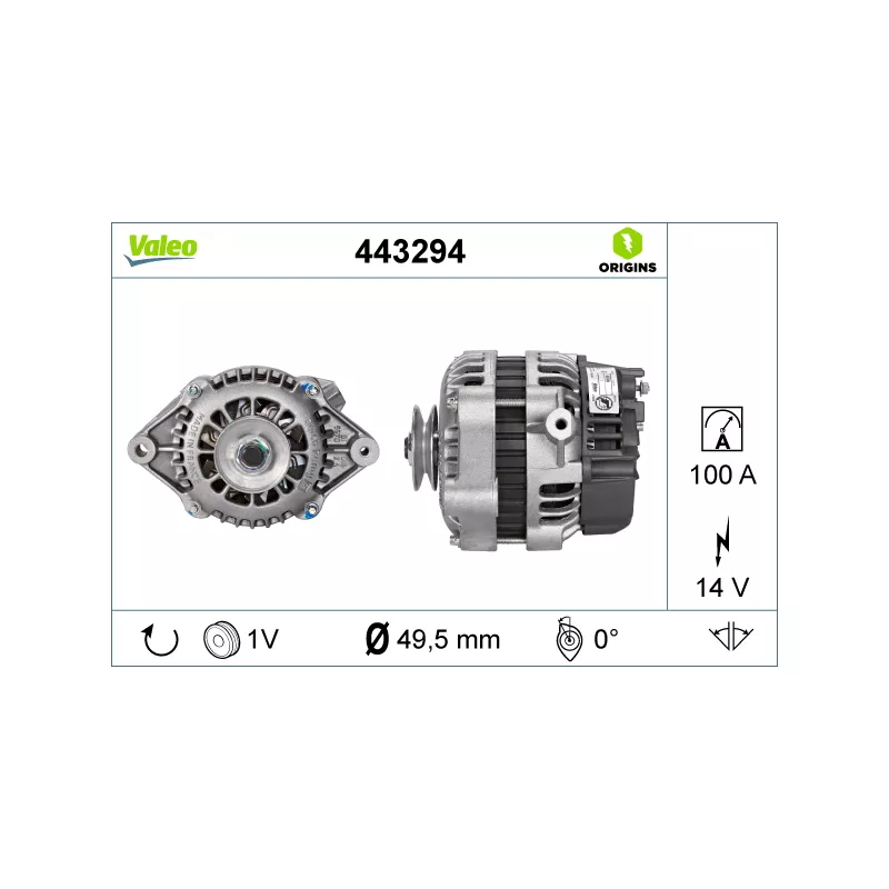 Alternateur VALEO 443294