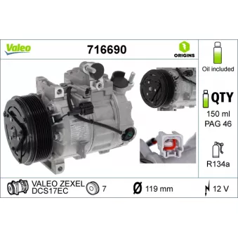 Compresseur, climatisation VALEO