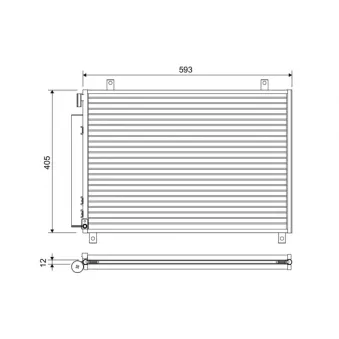 Condenseur, climatisation VALEO 822659