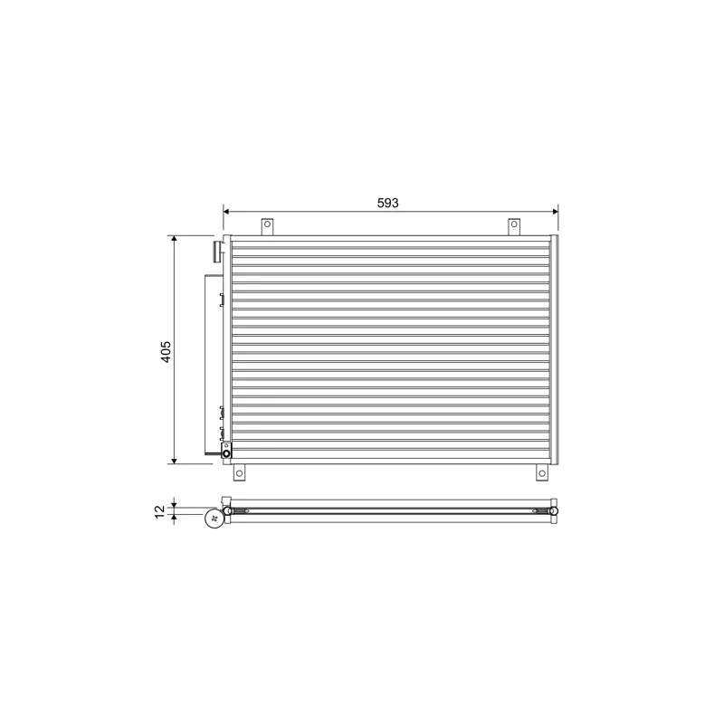 Condenseur, climatisation VALEO 822659