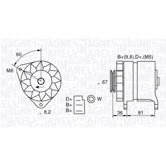 Alternateur MAGNETI MARELLI 054022384010