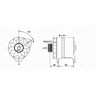 Alternateur MAGNETI MARELLI