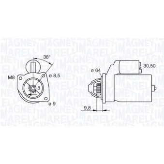 Démarreur MAGNETI MARELLI 063102022010