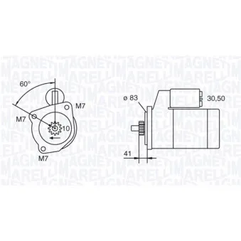 Démarreur MAGNETI MARELLI 063111033010