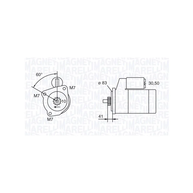 Démarreur MAGNETI MARELLI 063111033010
