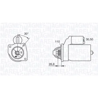 Démarreur MAGNETI MARELLI 063207159010