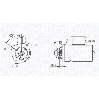Démarreur MAGNETI MARELLI 063216831010
