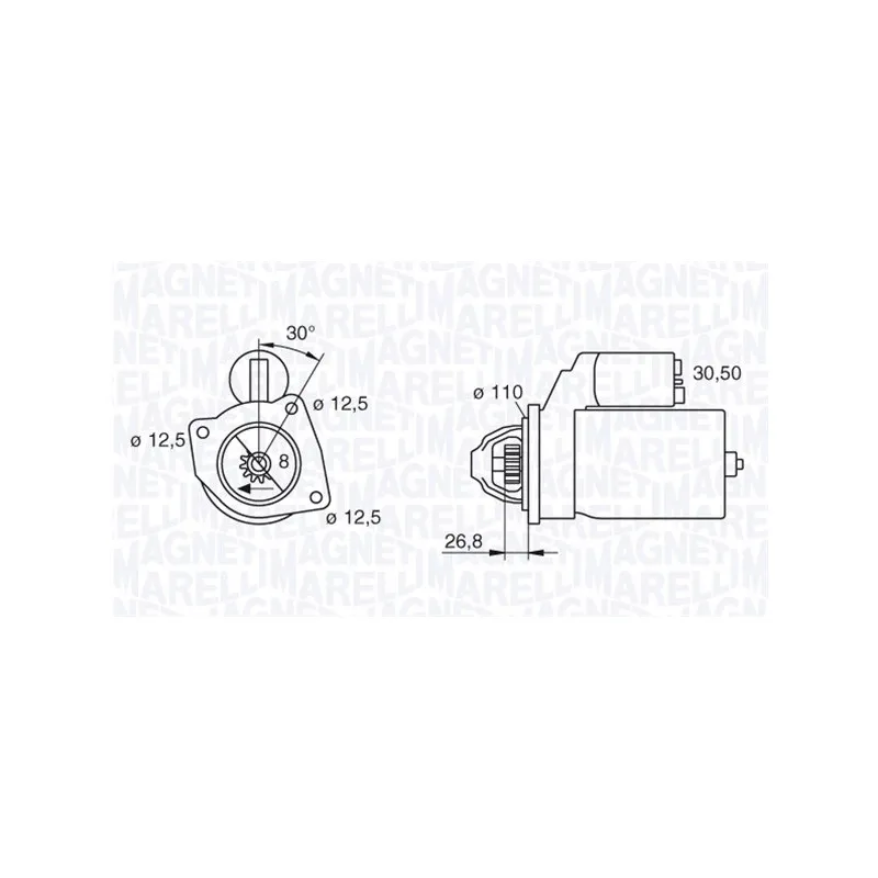 Démarreur MAGNETI MARELLI 063216851010