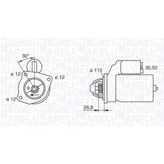 Démarreur MAGNETI MARELLI 063217154010
