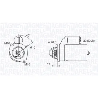 Démarreur MAGNETI MARELLI 063280005010