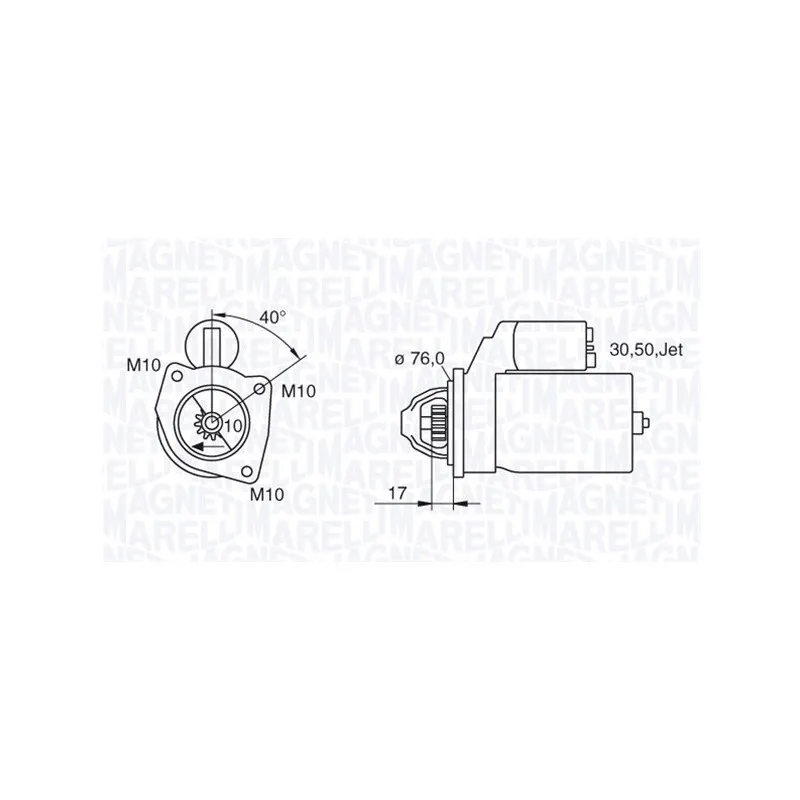 Démarreur MAGNETI MARELLI 063280005010