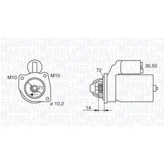 Démarreur MAGNETI MARELLI 063280006010