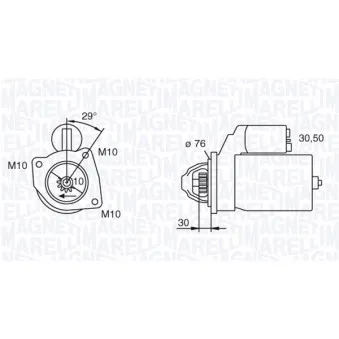 Démarreur MAGNETI MARELLI 063280010010