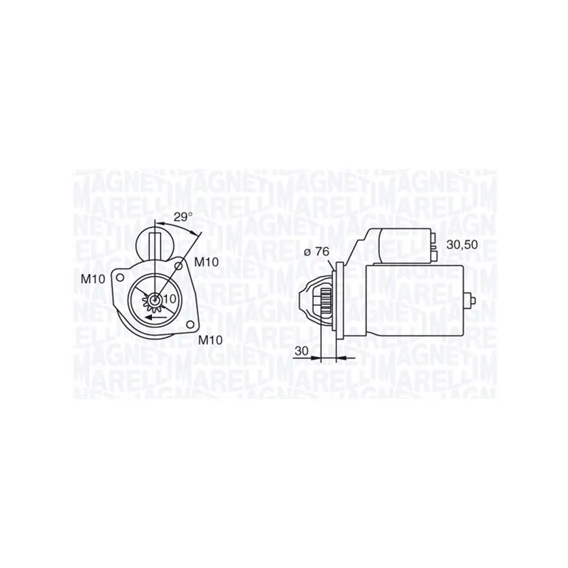 Démarreur MAGNETI MARELLI 063280010010