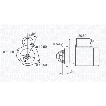 Démarreur MAGNETI MARELLI 063280020010