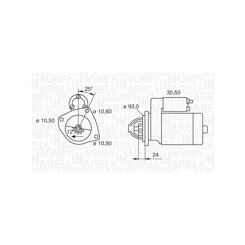 Démarreur MAGNETI MARELLI 063280020010