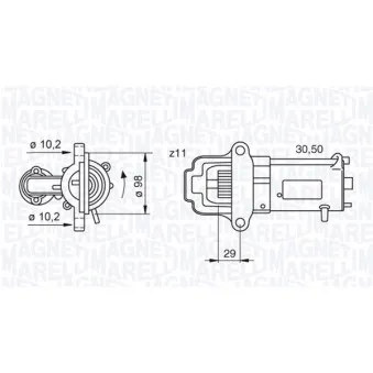 Démarreur MAGNETI MARELLI 063280023010