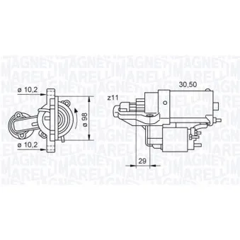 Démarreur MAGNETI MARELLI 063280028010