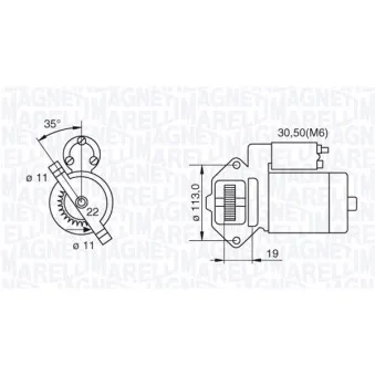 Démarreur MAGNETI MARELLI 063280031010