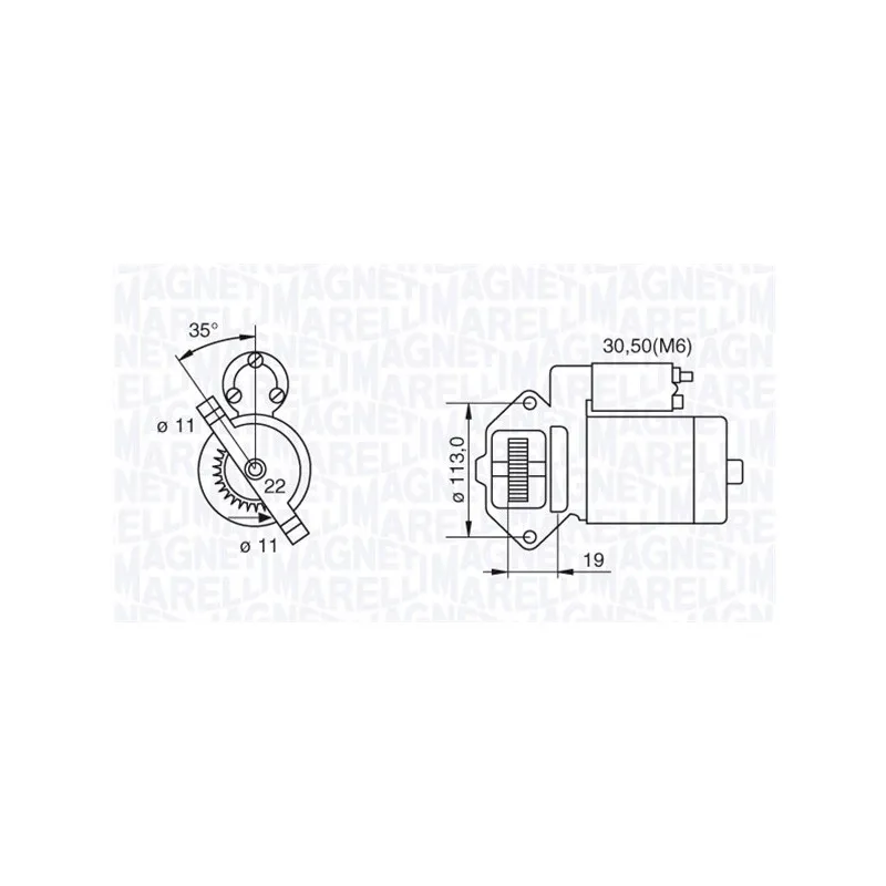 Démarreur MAGNETI MARELLI 063280031010