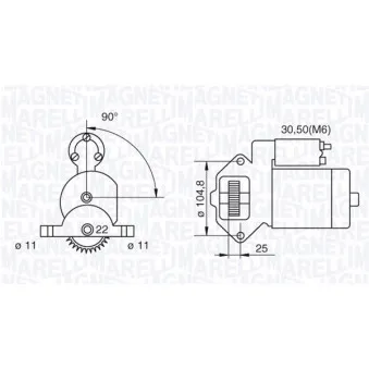 Démarreur MAGNETI MARELLI 063280032010