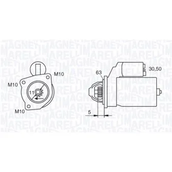 Démarreur MAGNETI MARELLI 063280036010