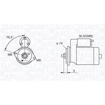 Démarreur MAGNETI MARELLI 063280052010