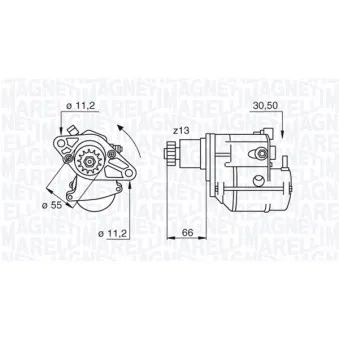 Démarreur MAGNETI MARELLI 063280053010