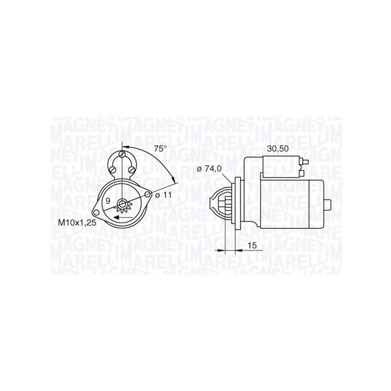 Démarreur MAGNETI MARELLI 063280054010