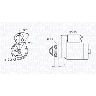 Démarreur MAGNETI MARELLI 063280055010