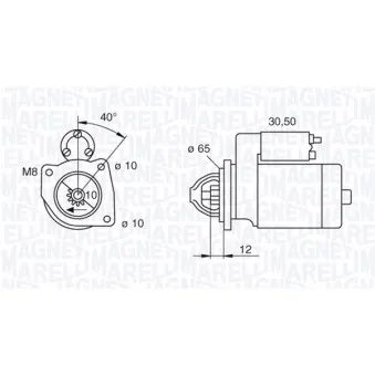 Démarreur MAGNETI MARELLI 063280062010