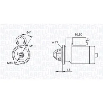 Démarreur MAGNETI MARELLI 063280901010