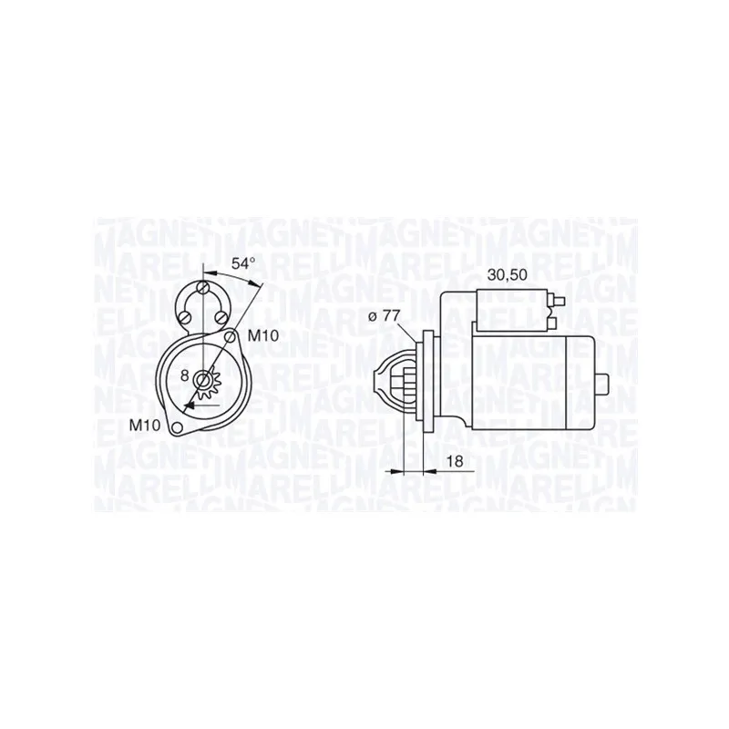 Démarreur MAGNETI MARELLI 063280901010
