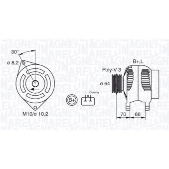 Alternateur MAGNETI MARELLI 063310506010