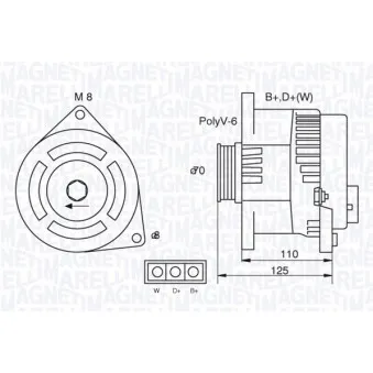 Alternateur MAGNETI MARELLI 063321346010